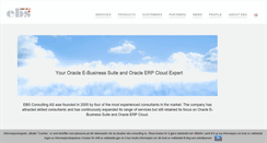Desktop Screenshot of ebs-consulting.no